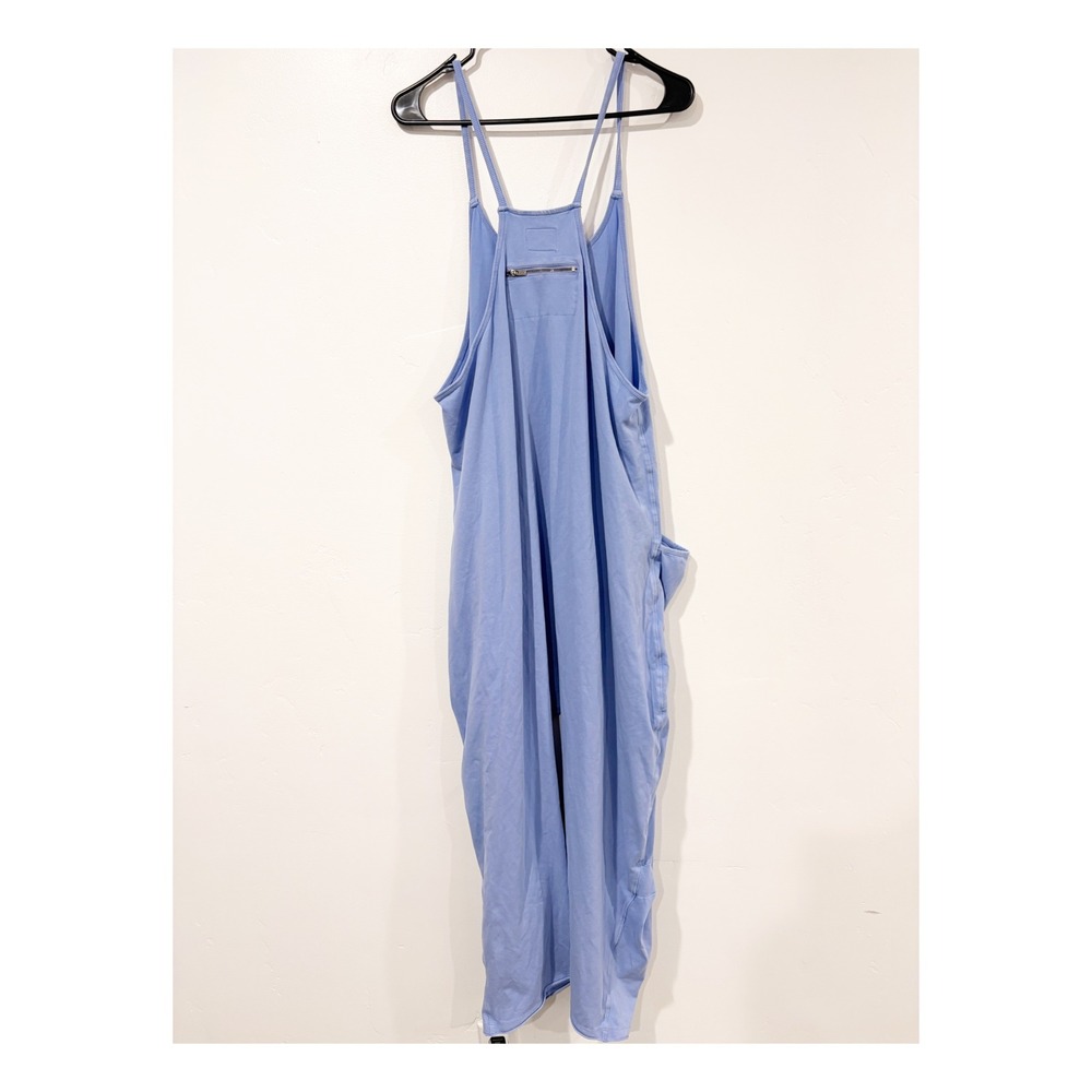 Free People Movement Hot Shot Jumpsuit Light Blue Harem Romper Small - Picture 4 of 5